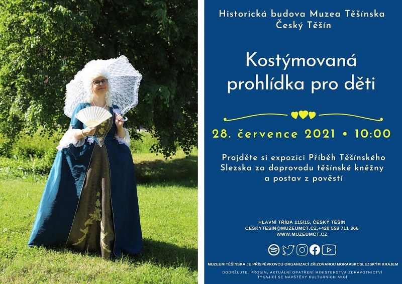 Kostýmovaná prohlídka pro děti 28. 7. 2021 WEB