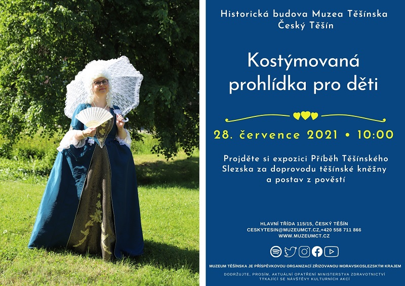 Kostýmovaná prohlídka pro děti 28. 7. 2021 WEB